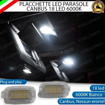 Coppia Placchette Alette Parasole LED 6000K CANBUS per MERCEDES CLASSE A W176