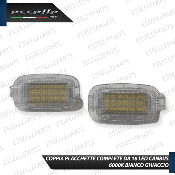 Coppia Placchette Alette Parasole LED 6000K CANBUS per MERCEDES CLASSE B W246
