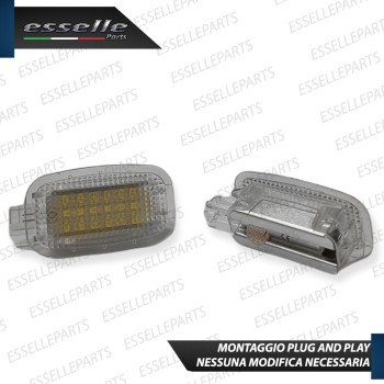 Coppia Placchette Alette Parasole LED 6000K CANBUS per MERCEDES GLA X156