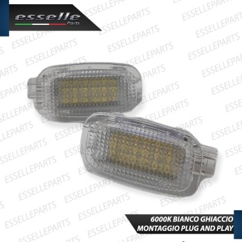 Coppia Placchette Alette Parasole LED 6000K CANBUS per MERCEDES SLK R172