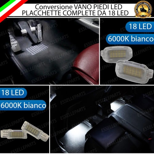 Placchette Vano Piedi ANTERIORI E POSTERIORI LED 6000K per MERCEDES GLA X156