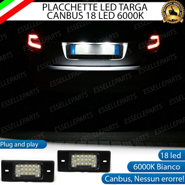 Placchette Luci Targa Led SKODA FABIA II PRE-RESTYLING 6000K