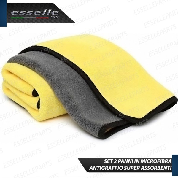 SET 2 PANNI IN MICROFIBRA ANTI ALONI ANTI GRAFFIO PER INTERNI ED ESTERNI
