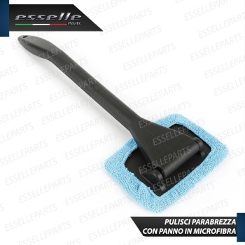 Asta con Panno in Microfibra Anti Aloni e Antigraffio per vetri