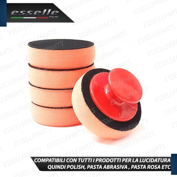 SET 5 TAMPONI PER LUCIDATURA CARROZZERIA MANUALE DIAMETRO 85MM ERGONOMICO