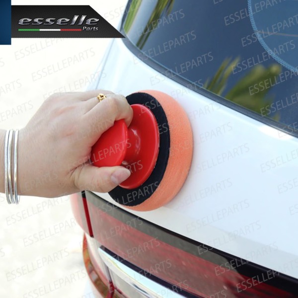 SET 5 TAMPONI PER LUCIDATURA CARROZZERIA MANUALE DIAMETRO 85MM ERGONOMICO
