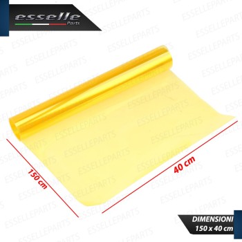 Pellicola Adesiva Giallo Lucido per Fari Auto Moto 40 X 150 Cm Pellicola Adesiva Giallo Lucido per Fari Auto Moto 40 X 150 Cm