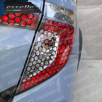 2 Pellicole Adesiva Nido D'Ape Nero Lucido Fari 30 X 47 Cm Per Auto