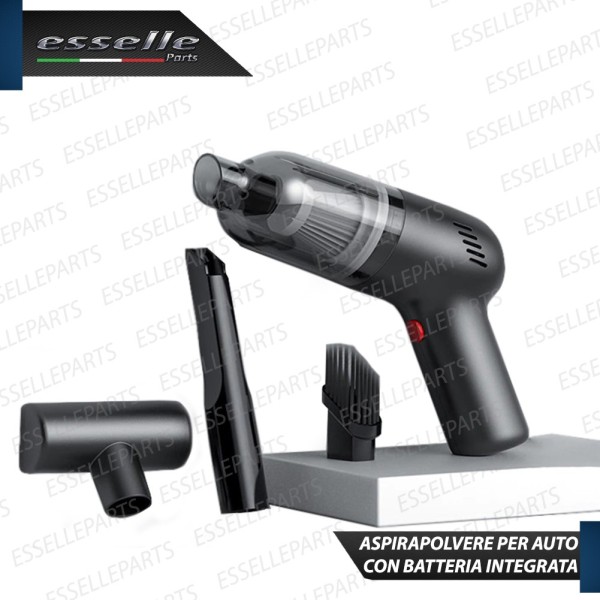 ASPIRAPOLVERE SENZA FILI PER AUTO RICARICABILE DA 120 W BATTERIA INCLUSA 2000 mAh