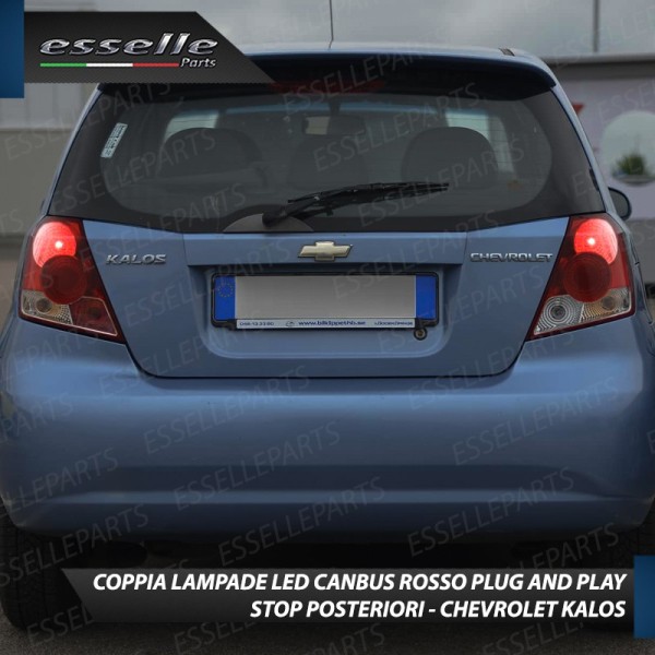 Coppia Lampade LED BAY15D Stop / Posizione Posteriori per CHEVROLET KALOS