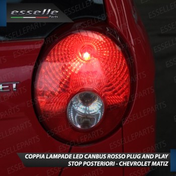 Coppia Lampade LED BAY15D Stop / Posizione Posteriori per CHEVROLET MATIZ