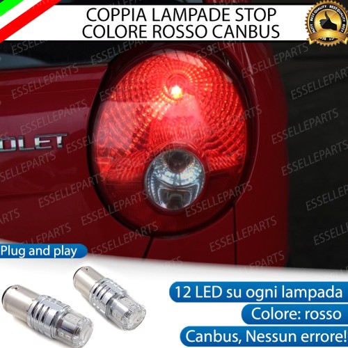 Coppia Lampade LED BAY15D Stop / Posizione Posteriori per CHEVROLET MATIZ