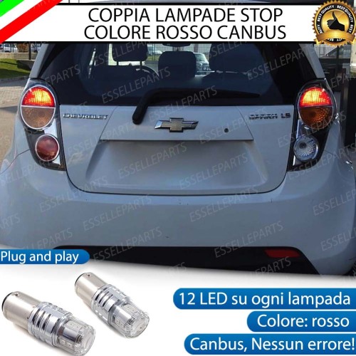 Coppia Lampade LED BAY15D Stop / Posizione Posteriori per CHEVROLET SPARK