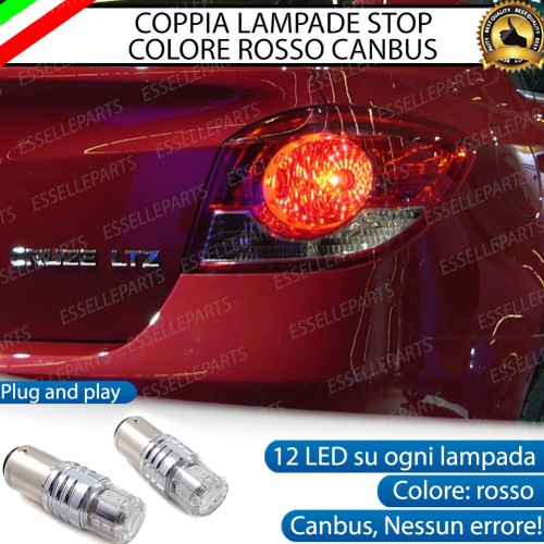 Coppia Lampade LED BAY15D Stop Posizione Posteriori per CHEVROLET CRUZE LTZ
