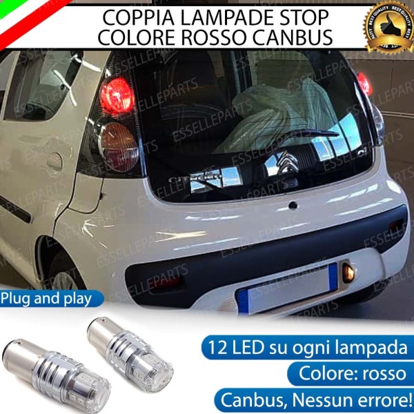 Coppia Lampade LED BAY15D Stop / Posizione Posteriori per CITROEN C1 I