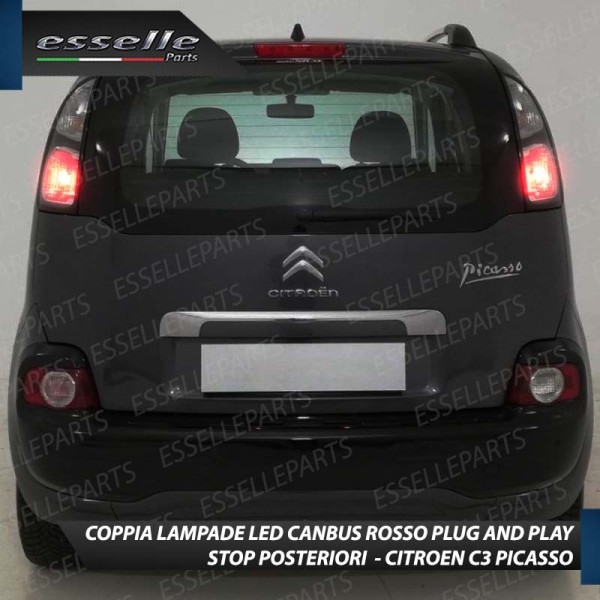 Coppia Lampade LED BAY15D Stop / Posizione Posteriori per CITROEN C3 PICASSO