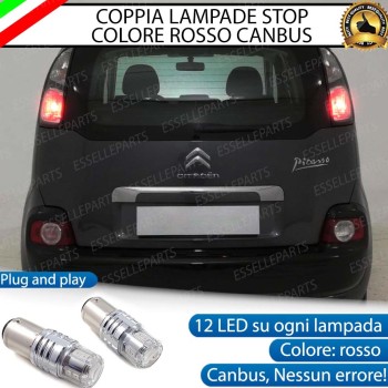 Coppia Lampade LED BAY15D Stop / Posizione Posteriori per CITROEN C3 PICASSO