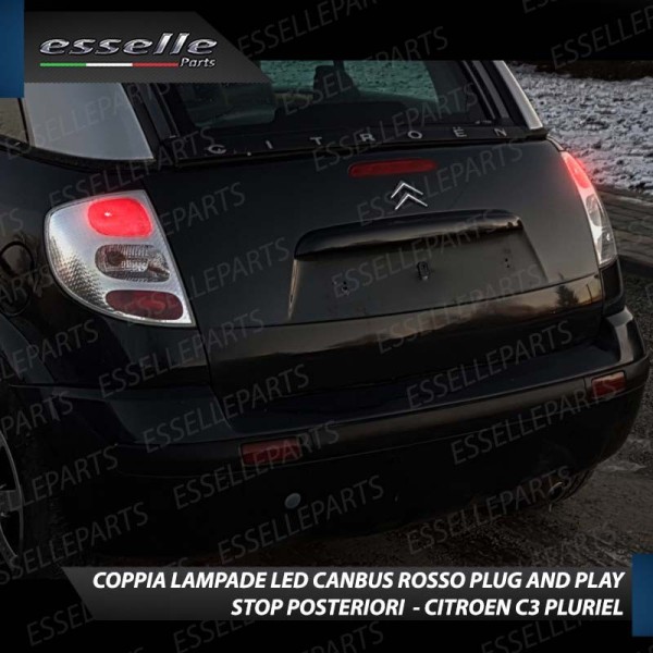 Coppia Lampade LED BAY15D Stop / Posizione Posteriori per CITROEN C3 PLURIEL