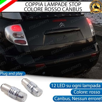 Coppia Lampade LED BAY15D Stop / Posizione Posteriori per CITROEN C3 PLURIEL