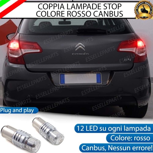 Coppia Lampade LED BAY15D Stop Posizione Posteriori per CITROEN C4 PRIMA DEL 2014