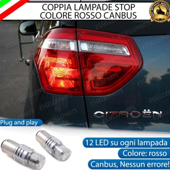 Coppia Lampade LED BAY15D Stop / Posizione Posteriori per CITROEN C4 PICASSO