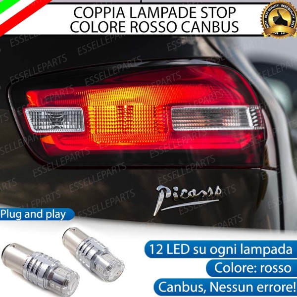 Coppia Lampade LED BAY15D Stop / Posizione Posteriori per CITROEN C4 PICASSO II