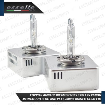Coppia lampade di ricambio D5S 35W 6000K luce bianco ghiaccio Xenon PER JEEP COMPASS MK2