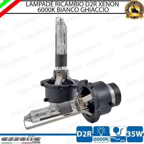 Coppia lampade ricambio D2R Xenon 6000K bianco MERCEDES SLK R170 dal 2001