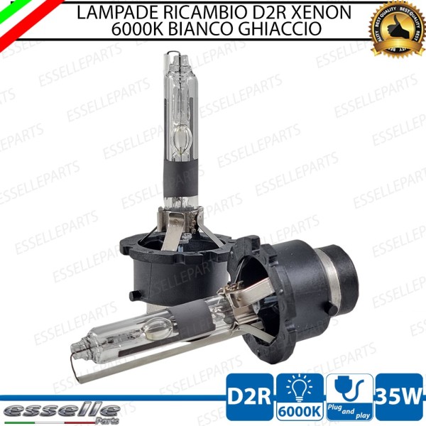 Coppia lampade ricambio D2R Xenon 6000K bianco MERCEDES SLK R170 dal 2001
