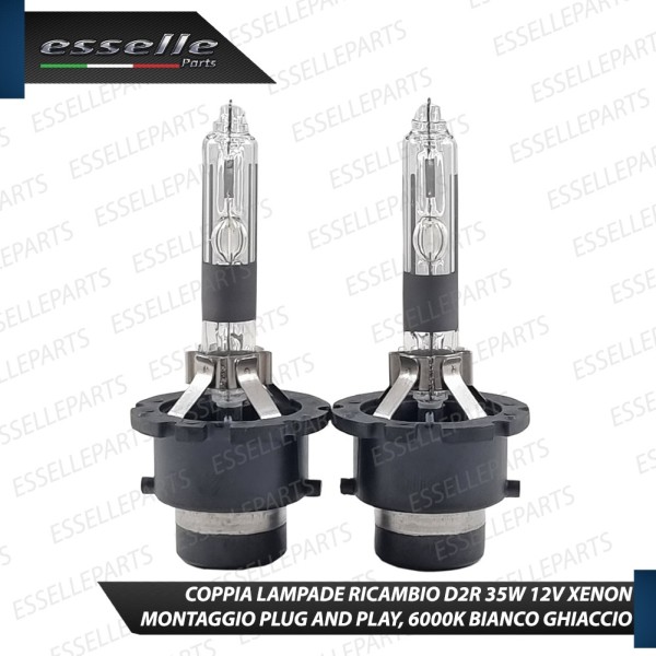 Coppia lampade ricambio D2R Xenon 6000K bianco MERCEDES SLK R170 dal 2001