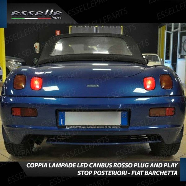 Coppia Lampade LED BAY15D Stop / Posizione Posteriori per FIAT BARCHETTA