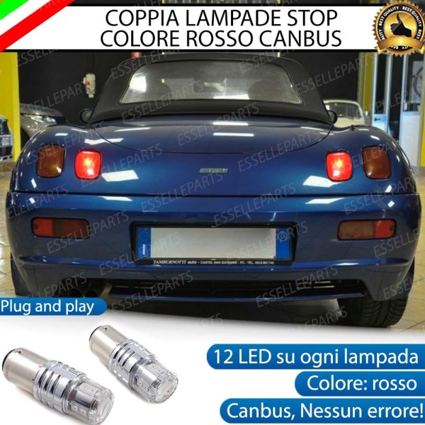 Coppia Lampade LED BAY15D Stop / Posizione Posteriori per FIAT BARCHETTA