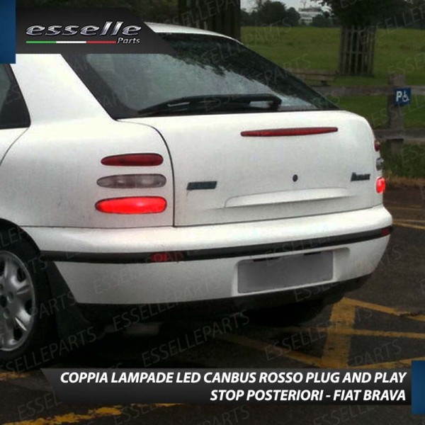 Coppia Lampade LED BAY15D Stop / Posizione Posteriori per FIAT BRAVA