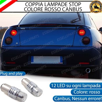 Coppia Lampade LED BAY15D Stop / Posizione Posteriori per FIAT COUPE