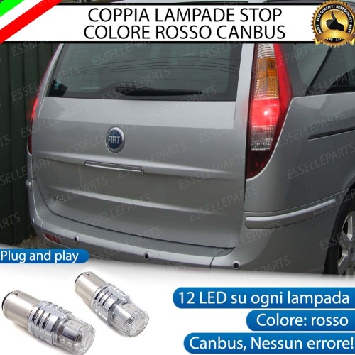 Coppia Lampade LED BAY15D Stop / Posizione Posteriori per FIAT Ulysse II