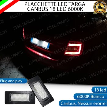 Placchette luci targa a LED SKODA RAPID