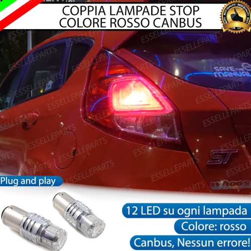 Coppia Lampade LED BAY15D Stop / Posizione Posteriori per FORD FIESTA MK6