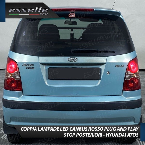Coppia Lampade LED BAY15D Stop / Posizione Posteriori per HYUNDAI ATOS