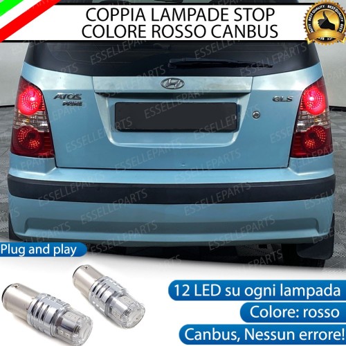 Coppia Lampade LED BAY15D Stop / Posizione Posteriori per HYUNDAI ATOS