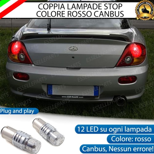 Coppia Lampade LED BAY15D Stop / Posizione Posteriori per HYUNDAI COUPE II