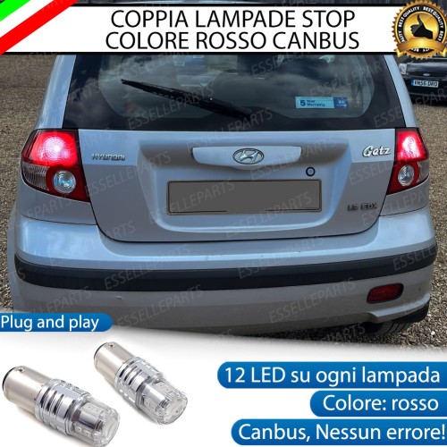 Coppia Lampade LED BAY15D Stop / Posizione Posteriori per HYUNDAI GETZ
