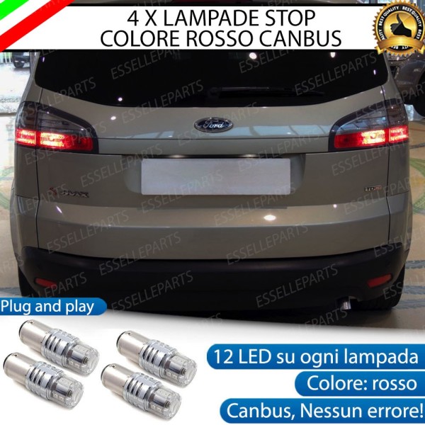 4 X Lampade LED BAY15D Stop / Posizione Posteriori per FORD S-MAX MK1