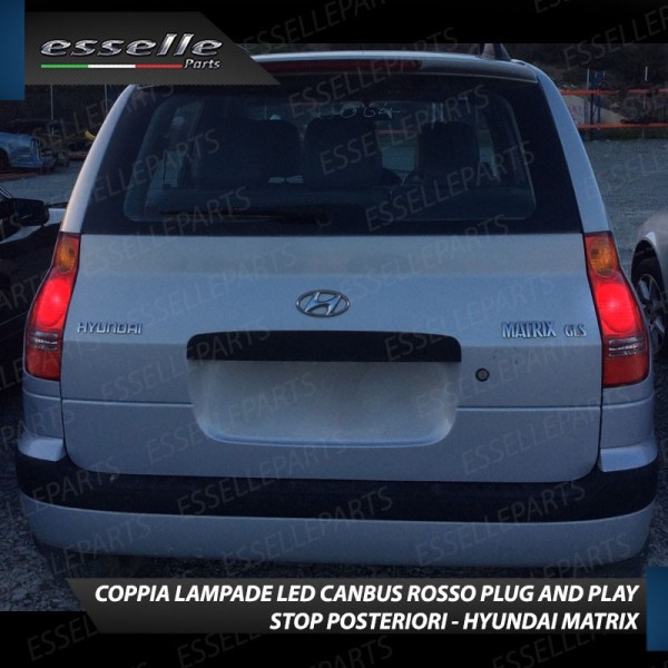 Coppia Lampade LED BAY15D Stop / Posizione Posteriori per HYUNDAI Matrix