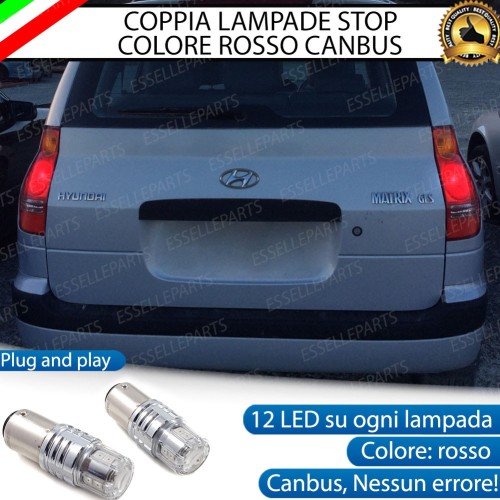 Coppia Lampade LED BAY15D Stop / Posizione Posteriori per HYUNDAI Matrix