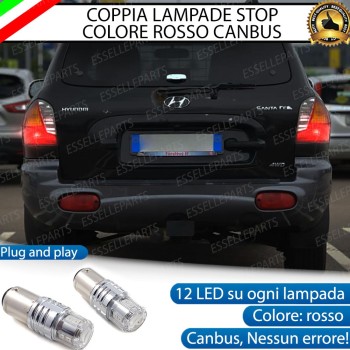 Coppia Lampade LED BAY15D Stop / Posizione Posteriori per HYUNDAI Santa Fe I