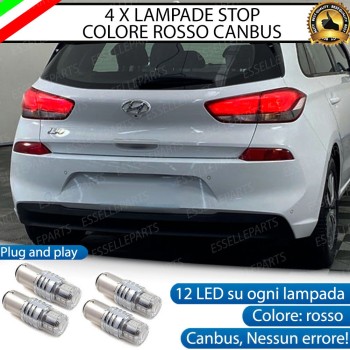 4 X Lampade LED BAY15D Stop / Posizione Posteriori per HYUNDAI I30 MK3
