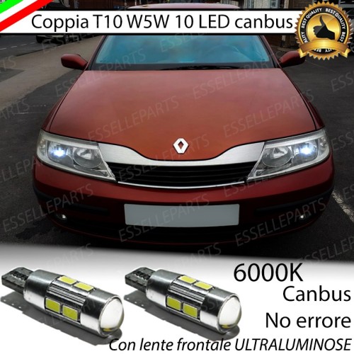 Luci Di Posizione 10 LED per Renault Laguna 2 Luce Bianca