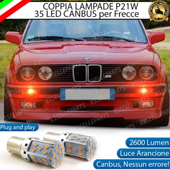 P21W BA15S Canbus BMW SERIE 3 E30 ARANCIONE FRECCE Luce AMBRA