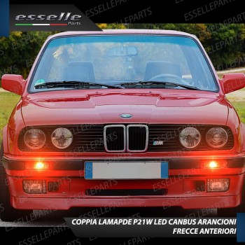 P21W BA15S Canbus BMW SERIE 3 E30 ARANCIONE FRECCE Luce AMBRA