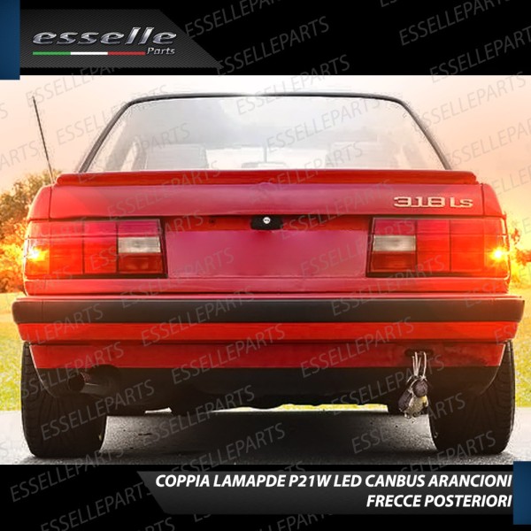 Coppia Frecce Posteriori P21W 35 LED Canbus BMW SERIE 3 E30